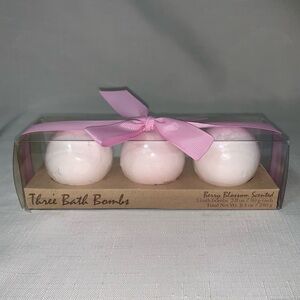 NWT Bath & Body Bomb Set 3 Berry Blossom Pink 2.8 oz Ball Health Beauty Spa Gift